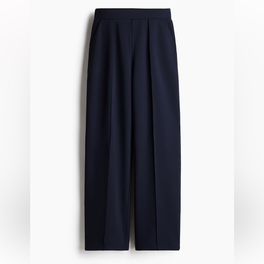 Womans Navy High Waist Dress Pants
